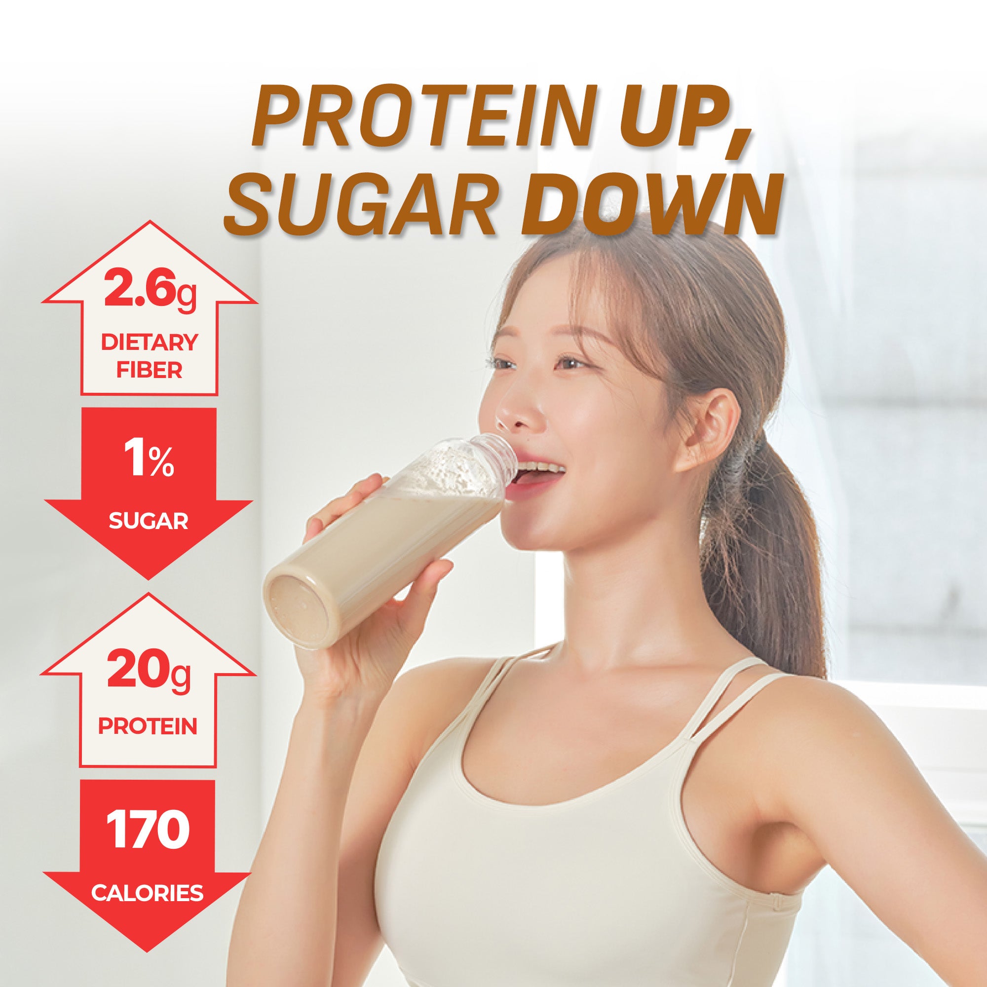 Brown 17Grains Protein Shake Pouch