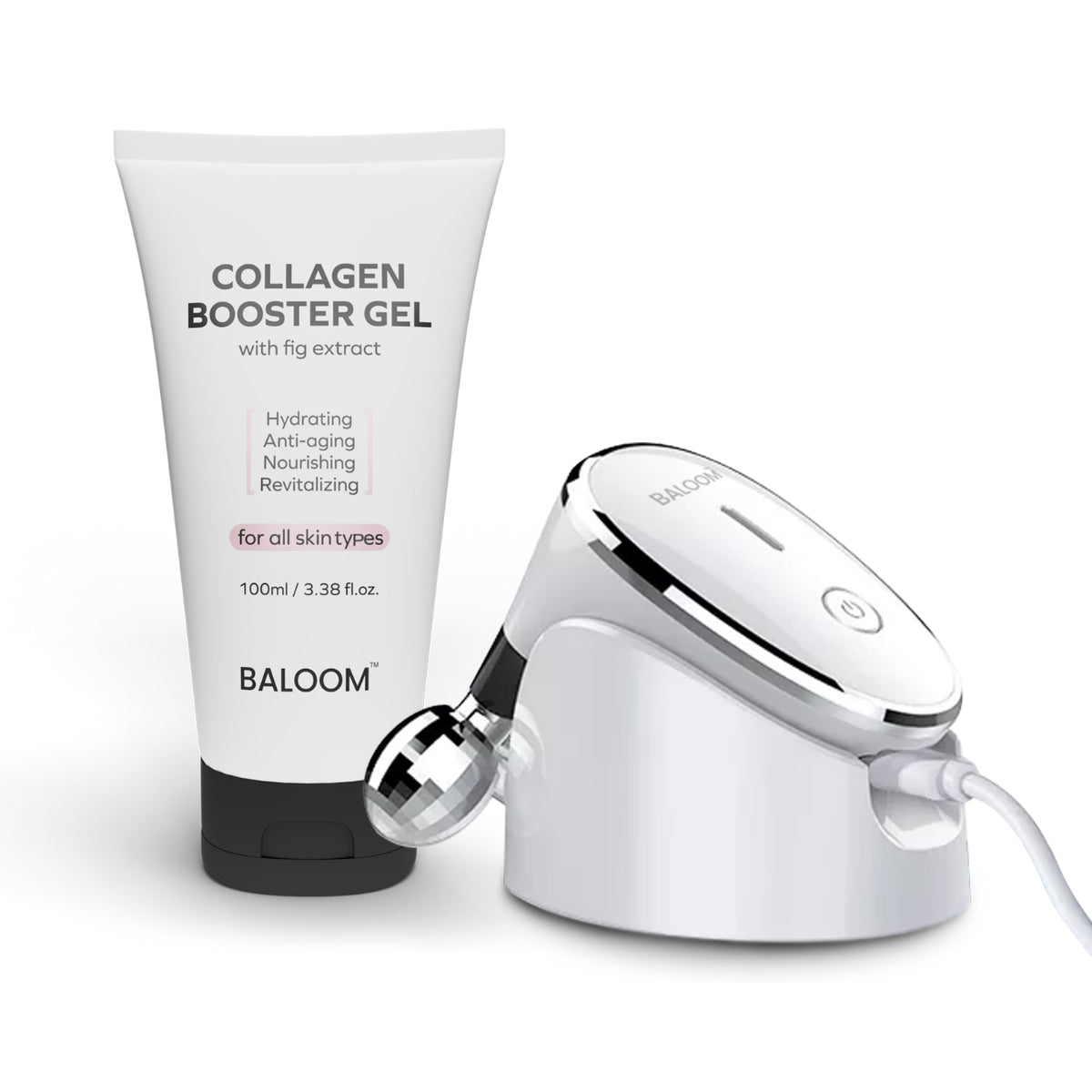 Facial Massager +  Collagen Booster Gel 100ml Set