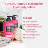 Honey & Macadamia Pure Body Lotion - Baby Powder