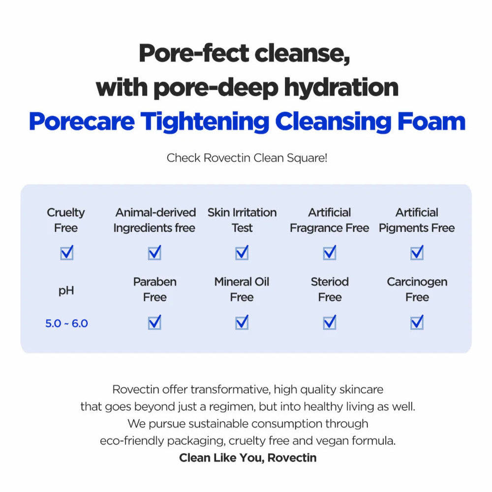 Pore Care Tightening Cleansing Foam