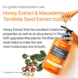 Honey & Macadamia Pure Body Wash - Baby Powder