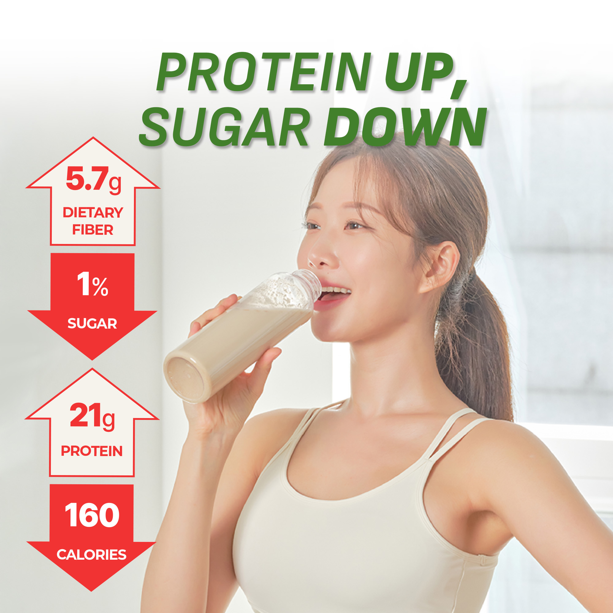 Green Tea Matcha Protein Shake Pouch