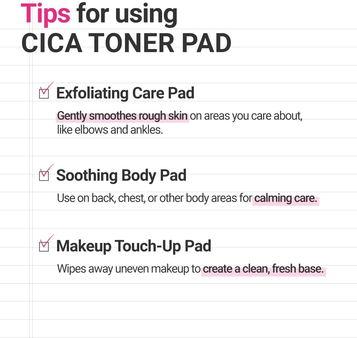 Dr. Mask Cica Care Blemish Toner Pad