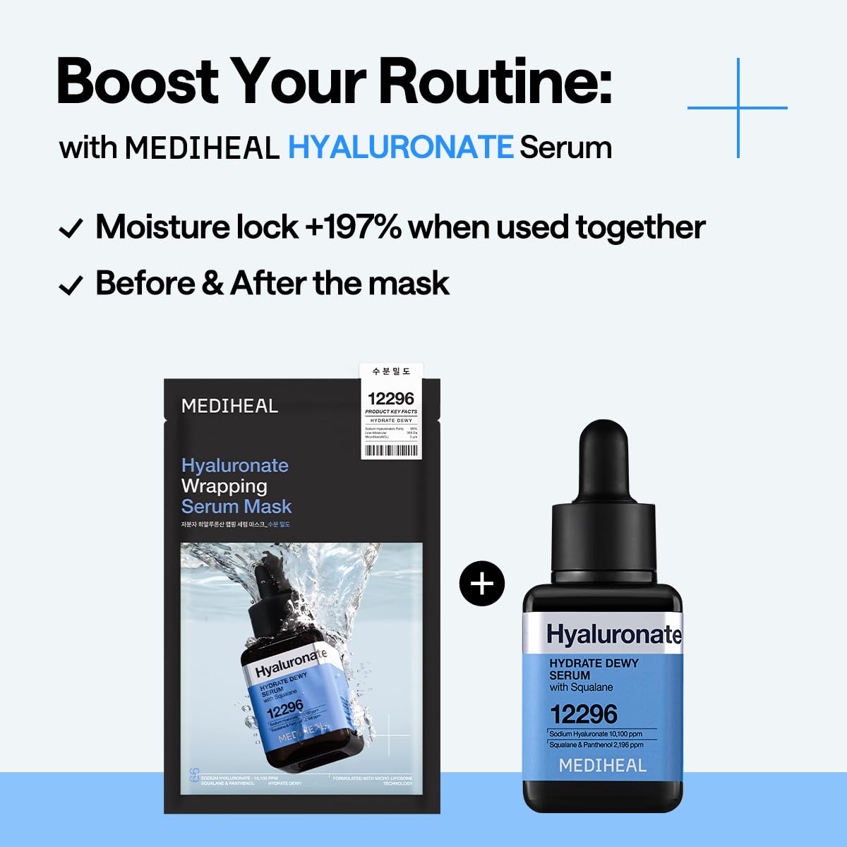 Hyaluronate Wrapping Serum Mask Hydrate Dewy