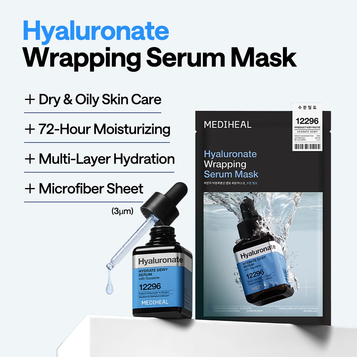 Hyaluronate Wrapping Serum Mask Hydrate Dewy