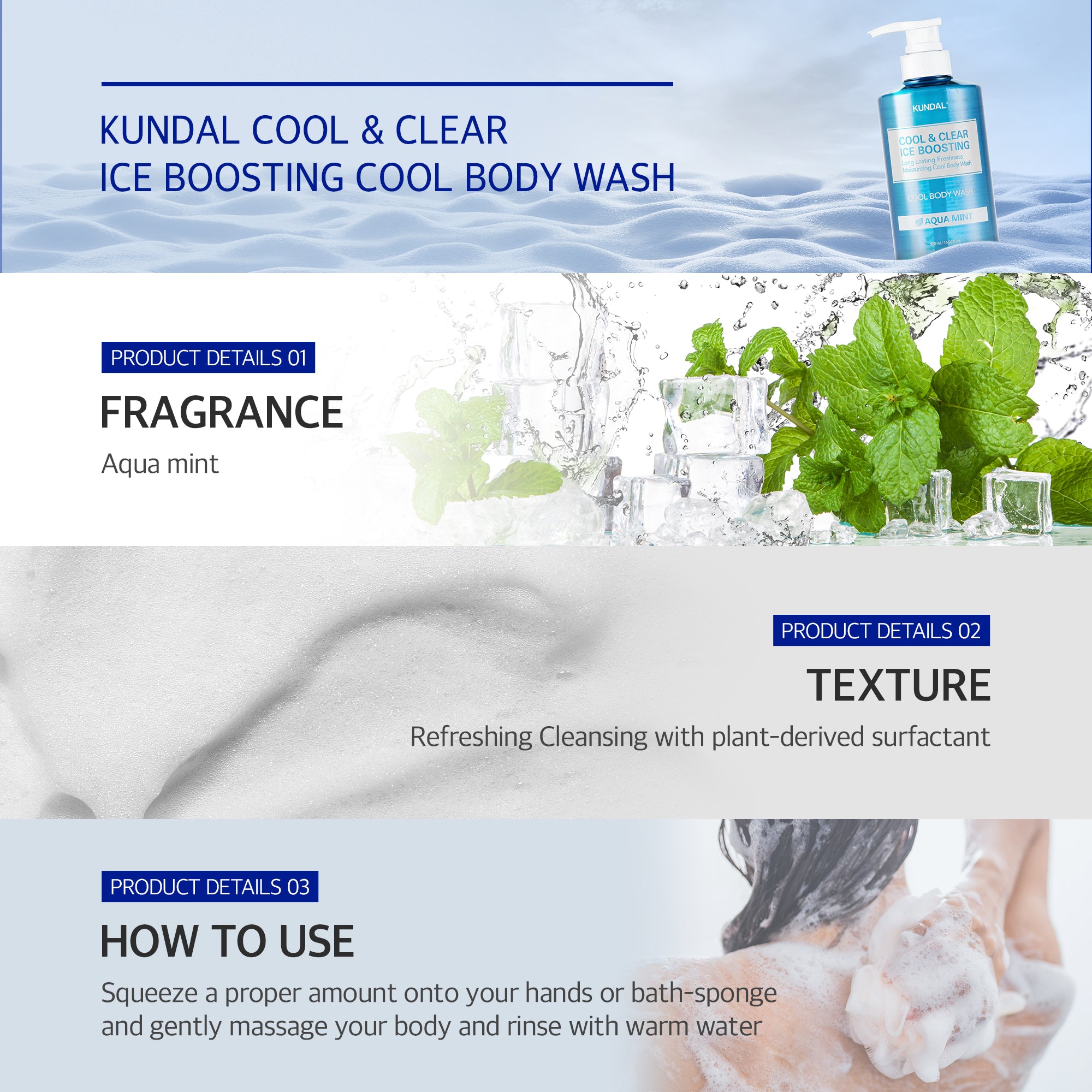 Cool & Clear Ice Boosting Body Wash