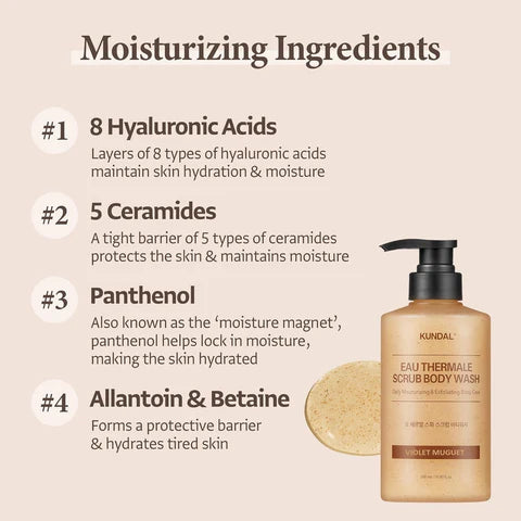 Eau Theramale Scrub Body Wash - Cozy Darjeeling