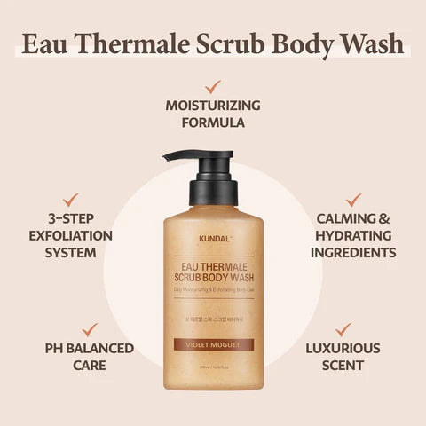 Eau Theramale Scrub Body Wash - Cozy Darjeeling