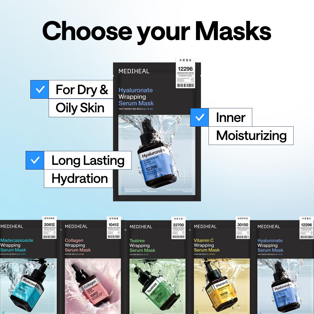 Hyaluronate Wrapping Serum Mask Hydrate Dewy