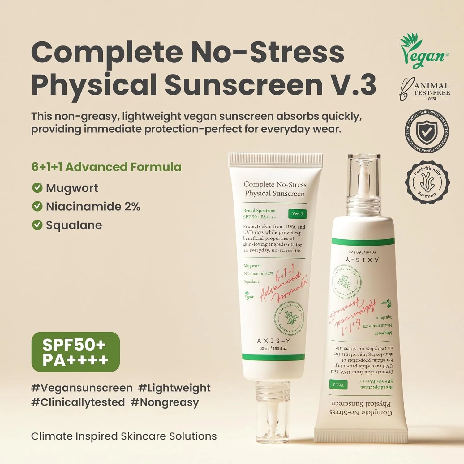Complete No-Stress Physical Sunscreen V.3