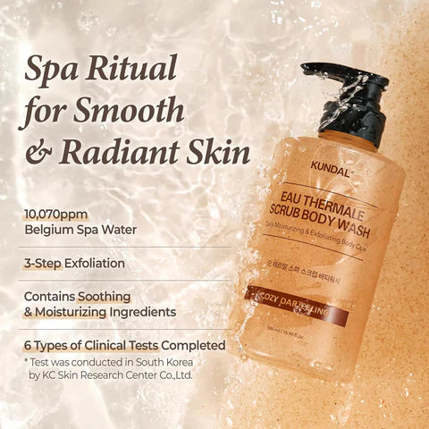 Eau Theramale Scrub Body Wash - Cozy Darjeeling